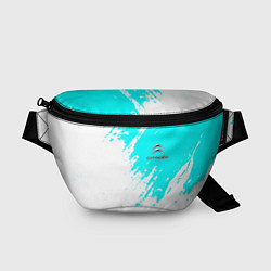 Поясная сумка Citroen краски голубой, цвет: 3D-принт