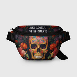Поясная сумка Bright colors and skull, цвет: 3D-принт