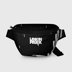 Поясная сумка Linkin park краска белая, цвет: 3D-принт