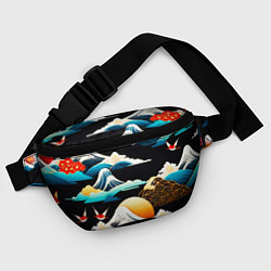 Поясная сумка Японская палитра природы, цвет: 3D-принт — фото 2