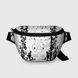 Поясная сумка Linkin park краски лого чёрно белый