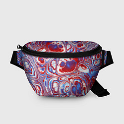 Поясная сумка Абстрактный разноцветный паттерн, цвет: 3D-принт