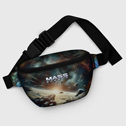 Поясная сумка Масс эффект - космос, цвет: 3D-принт — фото 2