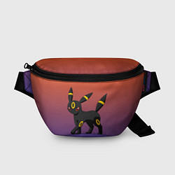 Поясная сумка Умбреон покемон-кот, цвет: 3D-принт