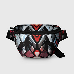 Поясная сумка Красная броня киберпанк, цвет: 3D-принт
