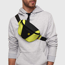 Поясная сумка Borussia geometry yellow, цвет: 3D-принт — фото 2