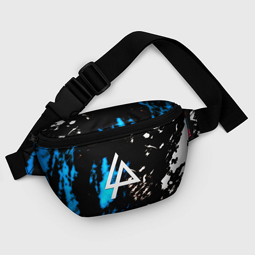 Поясная сумка Linkin park холодные краски / 3D-принт – фото 4