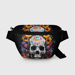 Поясная сумка Bright colors and a skull
