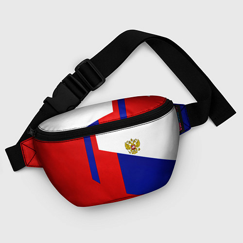 Поясная сумка Россия геометрия спортивная / 3D-принт – фото 4