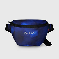 Поясная сумка Ведьмак лого космос, цвет: 3D-принт