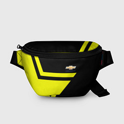 Поясная сумка Chevrolet yellow star, цвет: 3D-принт
