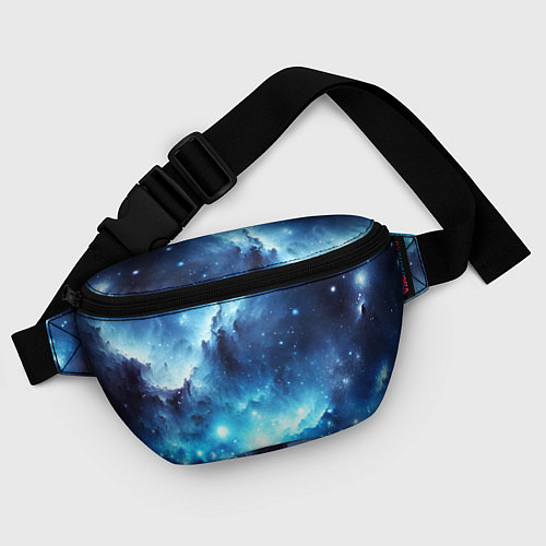 Поясная сумка Космический голубой пейзаж / 3D-принт – фото 4