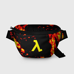 Поясная сумка Half life огненный стиль лава, цвет: 3D-принт