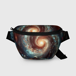 Поясная сумка Далёкая неоновая галактика - нейросеть, цвет: 3D-принт
