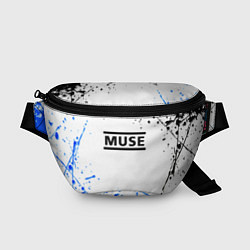 Поясная сумка MUSE рок стиль краски, цвет: 3D-принт