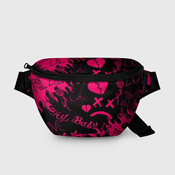 Поясная сумка Lil peep pink steel rap, цвет: 3D-принт