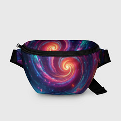 Поясная сумка Яркая неоновая галактика - нейросеть, цвет: 3D-принт