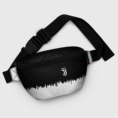 Поясная сумка Juventus белый огонь текстура / 3D-принт – фото 4