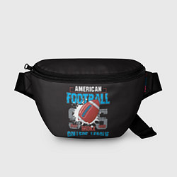 Поясная сумка American football college league, цвет: 3D-принт