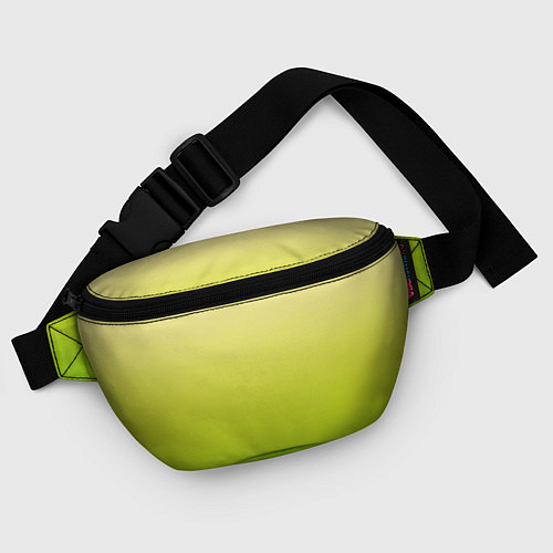 Поясная сумка Градиент лимонный жёлто-салатовый / 3D-принт – фото 4