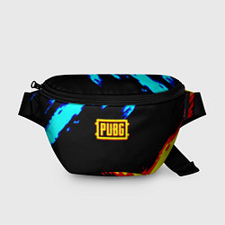 Поясная сумка PUBG краски огонь и лёд, цвет: 3D-принт
