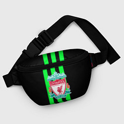 Поясная сумка Liverpool line green, цвет: 3D-принт — фото 2