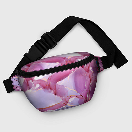 Поясная сумка Куски розового мрамора / 3D-принт – фото 4