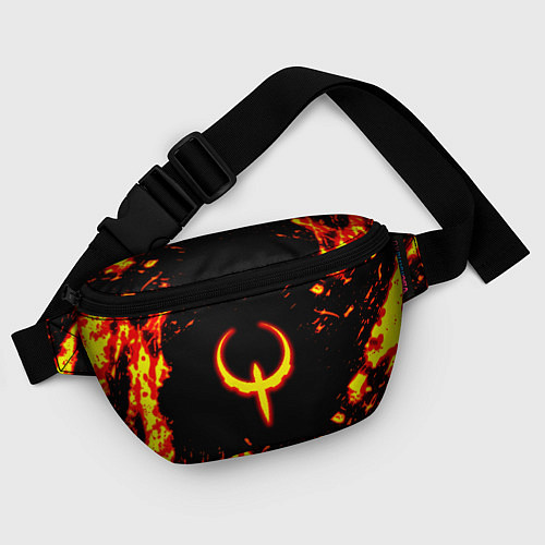 Поясная сумка Quake fire logo / 3D-принт – фото 4