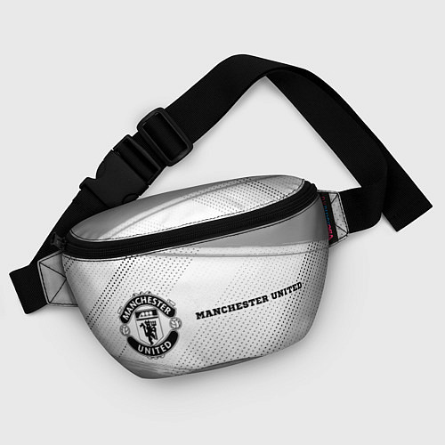 Поясная сумка Manchester United sport на светлом фоне по-горизон / 3D-принт – фото 4