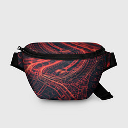 Поясная сумка Раскаленные нити, цвет: 3D-принт