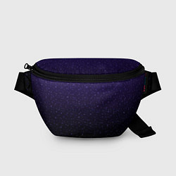 Поясная сумка Градиент ночной фиолетово-чёрный, цвет: 3D-принт