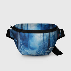 Поясная сумка Грибной лесок, цвет: 3D-принт