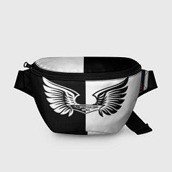 Поясная сумка Крылья в стиле инь и ян - fly with your open wings, цвет: 3D-принт