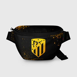 Поясная сумка Atletico Madrid - gold gradient, цвет: 3D-принт