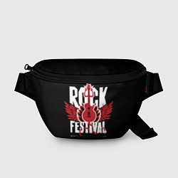 Поясная сумка Rock festival - live music, цвет: 3D-принт