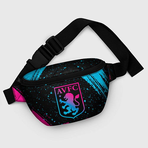 Поясная сумка Aston Villa - neon gradient / 3D-принт – фото 4