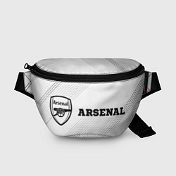 Поясная сумка Arsenal sport на светлом фоне по-горизонтали, цвет: 3D-принт