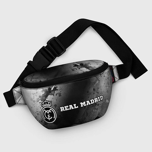 Поясная сумка Real Madrid sport на темном фоне по-горизонтали / 3D-принт – фото 4