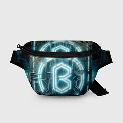 Поясная сумка Неоновая вывеска - свечение, цвет: 3D-принт