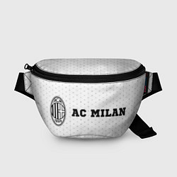 Поясная сумка AC Milan sport на светлом фоне по-горизонтали, цвет: 3D-принт