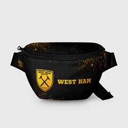 Поясная сумка West Ham - gold gradient по-горизонтали