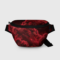 Поясная сумка Красный густой дым инферно - inferno red, цвет: 3D-принт