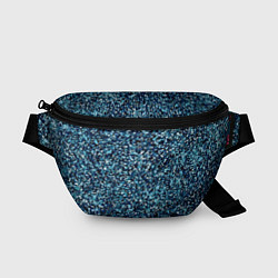 Поясная сумка Синий пёстрый текстурированный