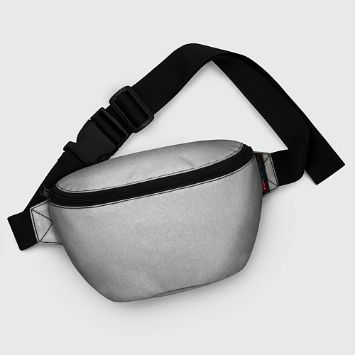 Поясная сумка Однотонный светло-серый текстурированный / 3D-принт – фото 4