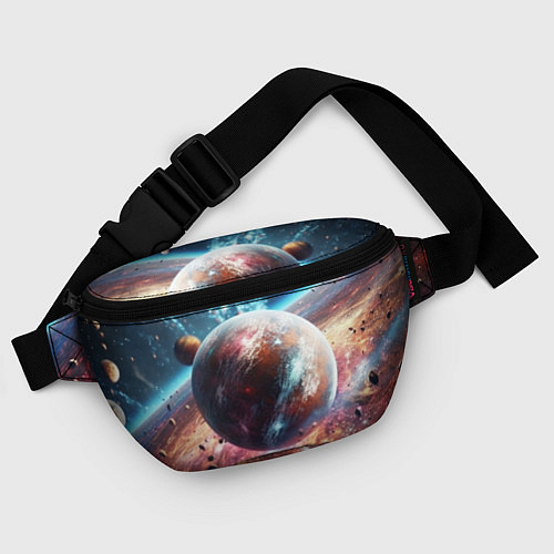 Поясная сумка Яркая необычная планета / 3D-принт – фото 4