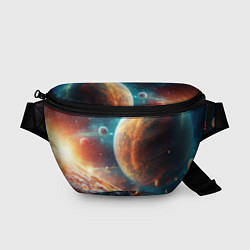 Поясная сумка Космос и планета, цвет: 3D-принт