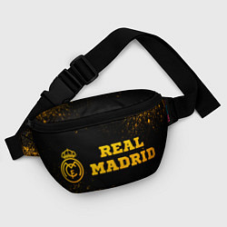 Поясная сумка Real Madrid - gold gradient по-горизонтали, цвет: 3D-принт — фото 2