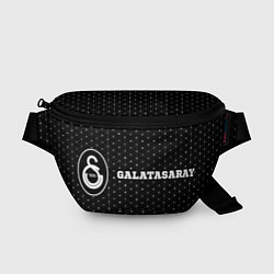 Поясная сумка Galatasaray sport на темном фоне по-горизонтали, цвет: 3D-принт