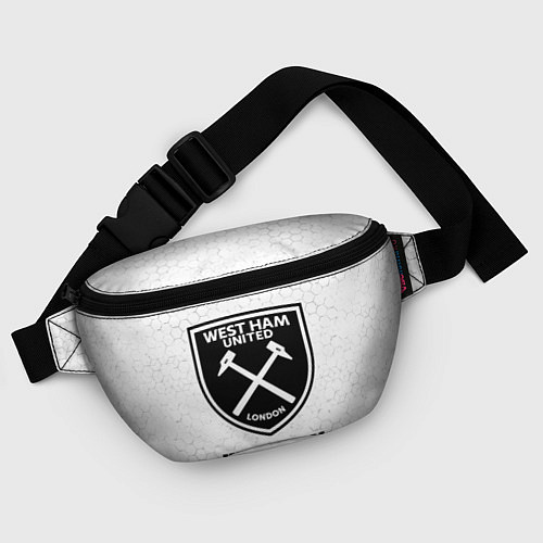 Поясная сумка West Ham sport на светлом фоне / 3D-принт – фото 4