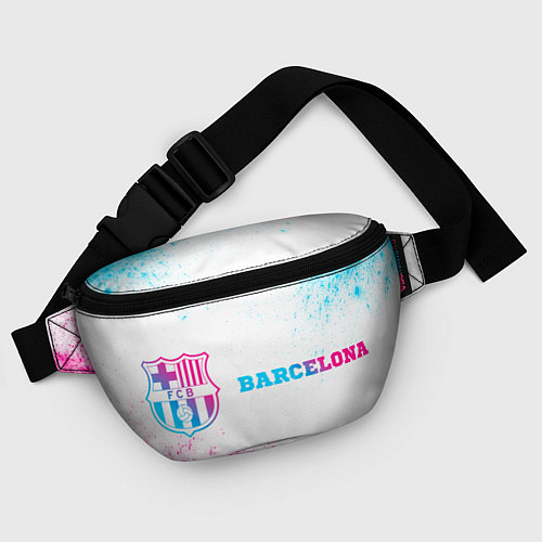 Поясная сумка Barcelona neon gradient style по-горизонтали / 3D-принт – фото 4